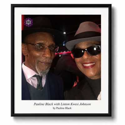 Pauline Black with Linton Kwesi Johnson by Pauline Black
